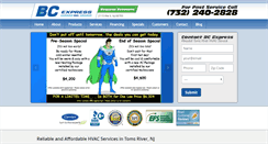 Desktop Screenshot of bcexpressinc.com