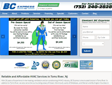 Tablet Screenshot of bcexpressinc.com